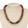 Necklace porcelain, red