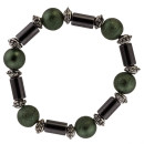 Hämatitarmband Russel, Grün