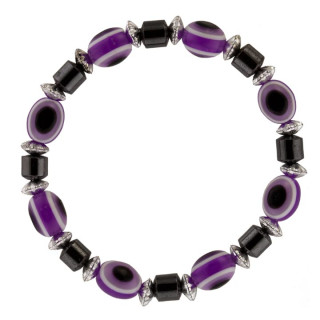 Hematite bracelet Eye, Purple - only 9pcs left!