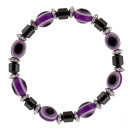Hematite bracelet Eye, Purple - only 9pcs left!