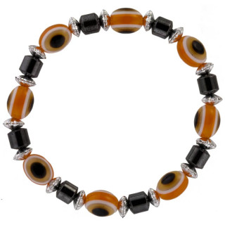 Hematite bracelet Eye, Orange