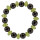 Hematite bracelet "Diamond", 10mm, green