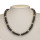 Hematite necklace silver/black