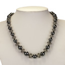 Hematite necklace "Diamond" 10-11mm, Grey