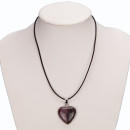 necklace heart, indian agate