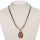 Ribbon necklace with colorful rhinestones