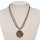 Ribbon necklace with colorful rhinestones