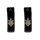 Stainless steel earrings, 4mm Black