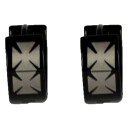 Edelstahlohrringe Creolen, 6mm Schwarz