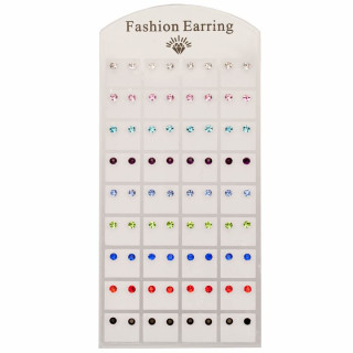 Earpins with stones