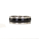 Stainless steel ring Color black