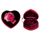 Jewellery box heart, red