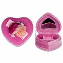 Heart jewelry box, Pink