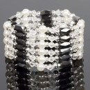 Offene Magnetkette Perle, Weiß