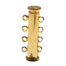 Magnetverschluss, 4 Stränge, Gold