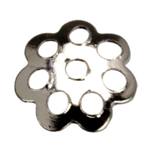 5.000 Bead caps, A6, silver