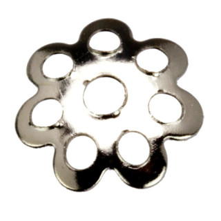 5.000 Bead caps A8, silver