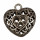 Pendant heart, 32x31x13mm