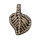 50 Zwischenteile Blatt, 13x9mm