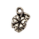 50 Pendant / Charms leaf, 11x8mm