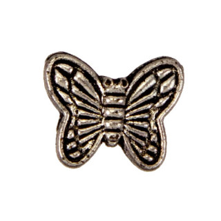 50 Anhänger / Charms Schmetterling, 9x10mm
