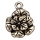 50 Pendant / Charms flower, 18x14mm