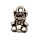 100 Anhänger / Charms Bär, 11x7mm