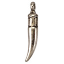 50 Pendant / Charms tooth, 26x5mm