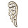 50 Pendant / Charms wings, 24x10mm