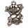 50 Anhänger / Charms Biber, 17x13mm