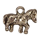 50 Anhänger / Charms Pferd, 13x16mm