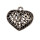 Pendant heart, 22x21x12mm, silver