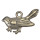 25 Anhänger / Charms Vogel, 24x13mm