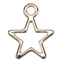 100 Pendant / Charms Star, 14x12mm