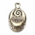 25 charms / pendants, 19x12mm