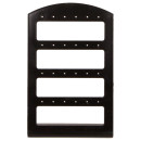 Earring stand plastic, 12 pairs, black