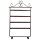Earring stand mirror, 4 rows