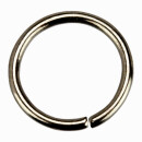 500g Binderinge, 8x1mm, Silber - nur noch 3 Packungen!