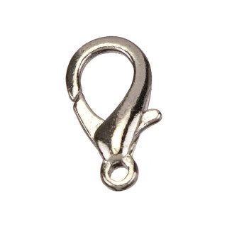100 lobster clasps M05, 20x10mm, silver