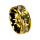500 Rondelle / spacer with stones, 10mm, gold