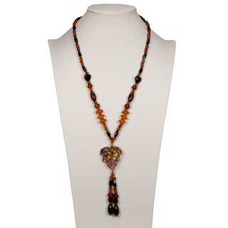 Long necklace glass