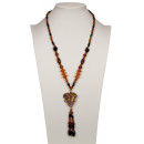Long necklace glass