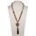 Long necklace glass