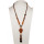Long necklace glass