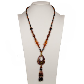 Long necklace glass