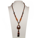 Long necklace glass