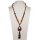 Long necklace glass