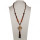 Long necklace glass