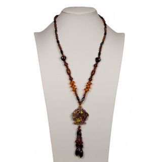 Long necklace glass