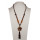 Long necklace glass